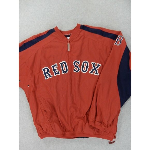 Boston Red Sox Majestic Baseball DugOut Jacket - Picture 1 of 3